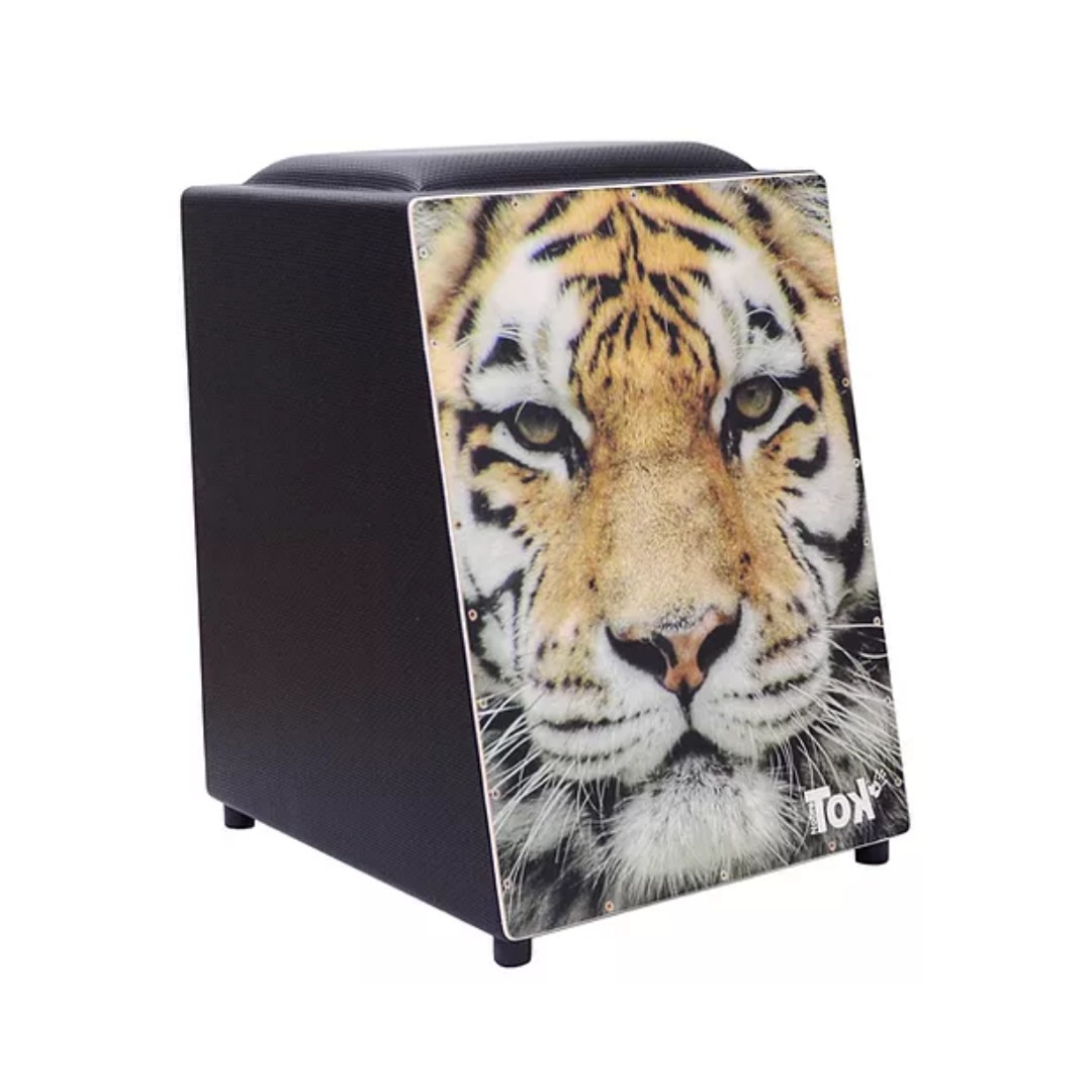 CAJON TOK ELETRICO TIGRE COM BONGO EMBUTIDO 220
