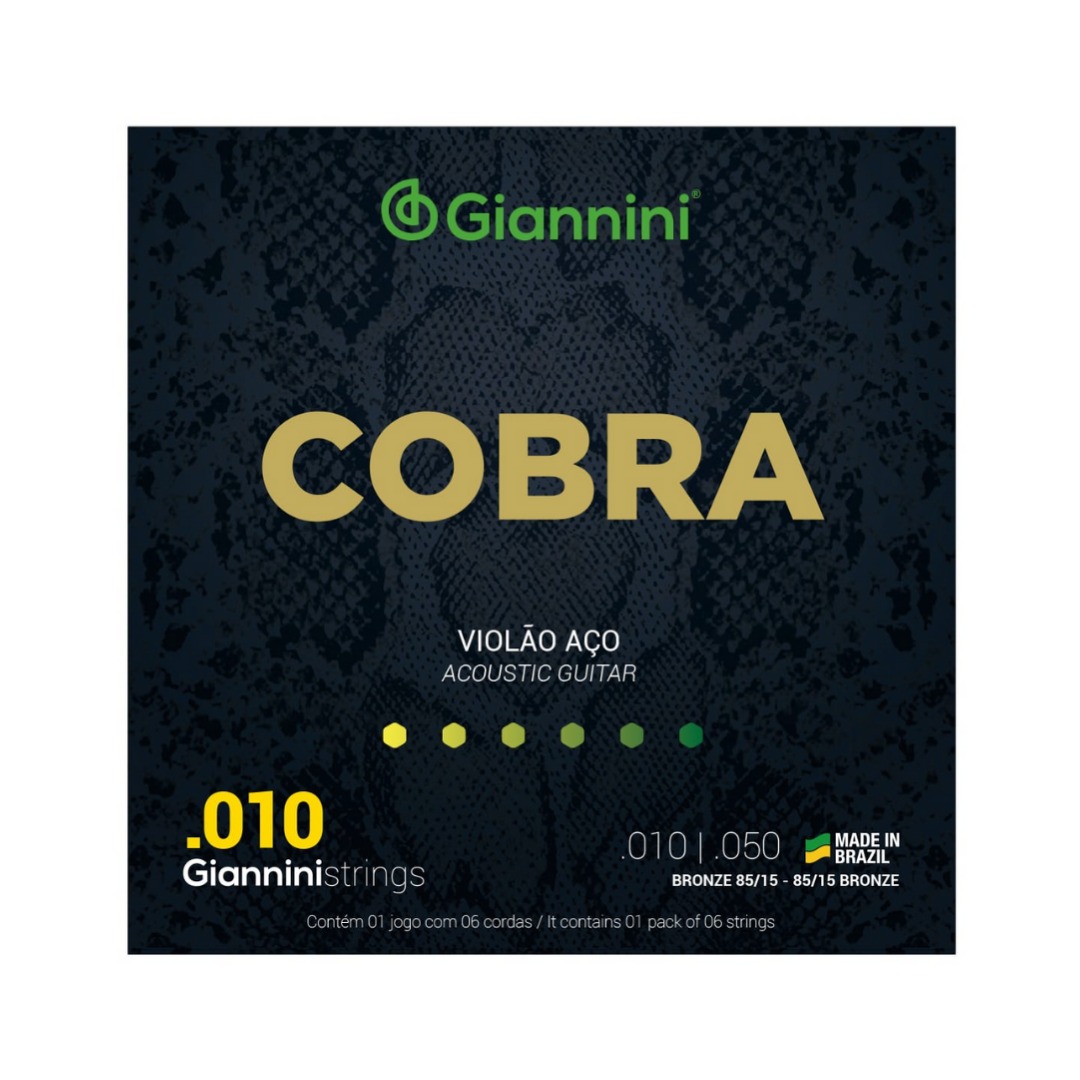 ENCORDOAMENTO GIANNINI GEEFLE VIOLAO 010 BRONZE 85/15 5949