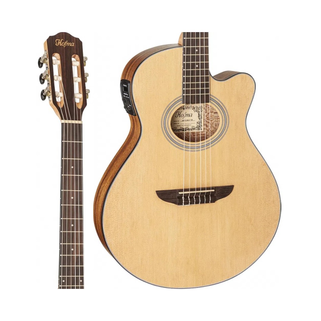 VIOLAO HOFMA FLAT EAC NYLON CUTWAY HMN298 STNT - Imagem 3