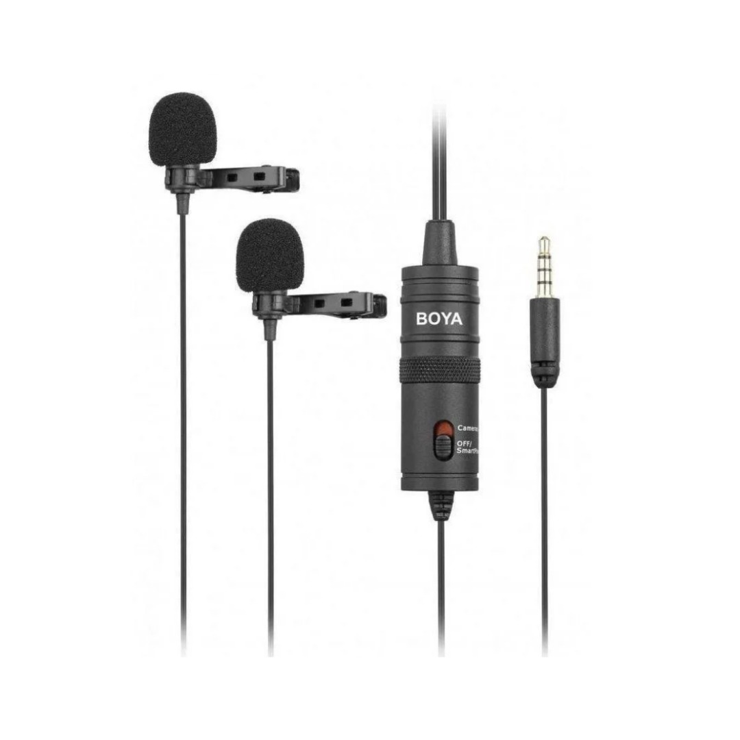 MICROFONE BOYA LAPELA BYM1DM DUPLO - Imagem 3