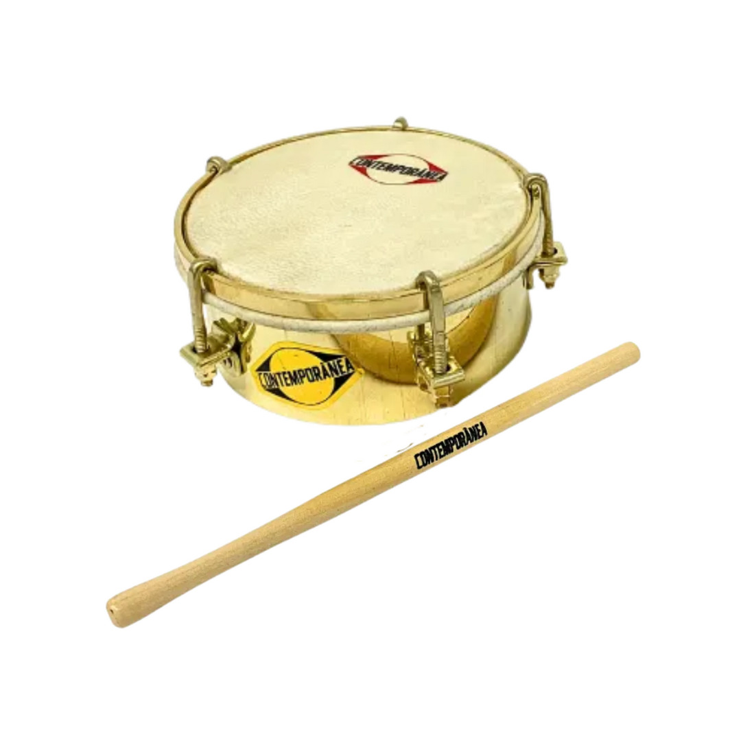 TAMBORIM CONTEMPORANEA LATAO 4" CORPO DOURADO 436CC