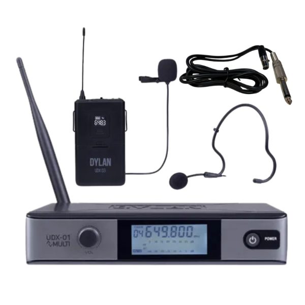 SISTEMA DE TRANSMISSAO DYLAN S/FIO UHF UDX03 MULTI - Imagem 2