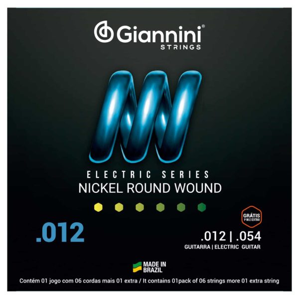 ENCORDOAMENTO GIANNINI GEEGST GUITARRA 0,012  5962 - Imagem 2