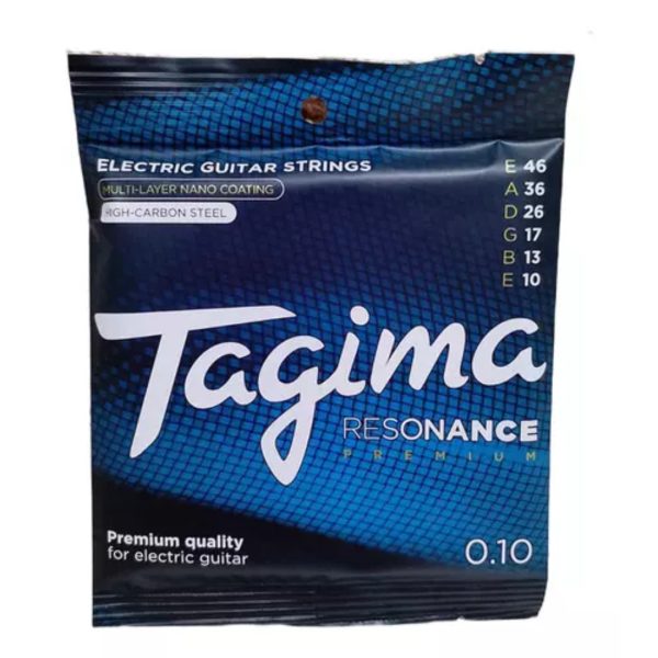ENCORDOAMENTO TAGIMA GUITARRA 0,10 RESONANCE PREMIU MULTI LAYER NANO COATING HIGH CARBON STEEL 5691 - Imagem 2