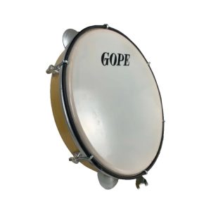 PANDEIRO INICIANTE 10"6AF GOPE VERNIZ PLAT.GALVANIZADA P.NYLON 71 (631PE)