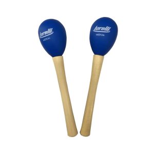 MARACA MEDIA CABO DE MADEIRA AZUL TM020