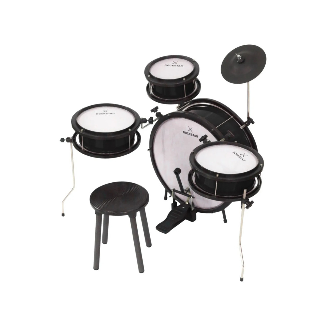 BATERIA LUEN INFANTIL ROCK STAR PRETA 44005PT 4 PEÇAS - Imagem 3