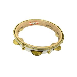 PANDEIRO CONTEMPORANEA 11"MAD.FORM.BRANCA P.CRISTAL LINHA LEVE 33CLBC