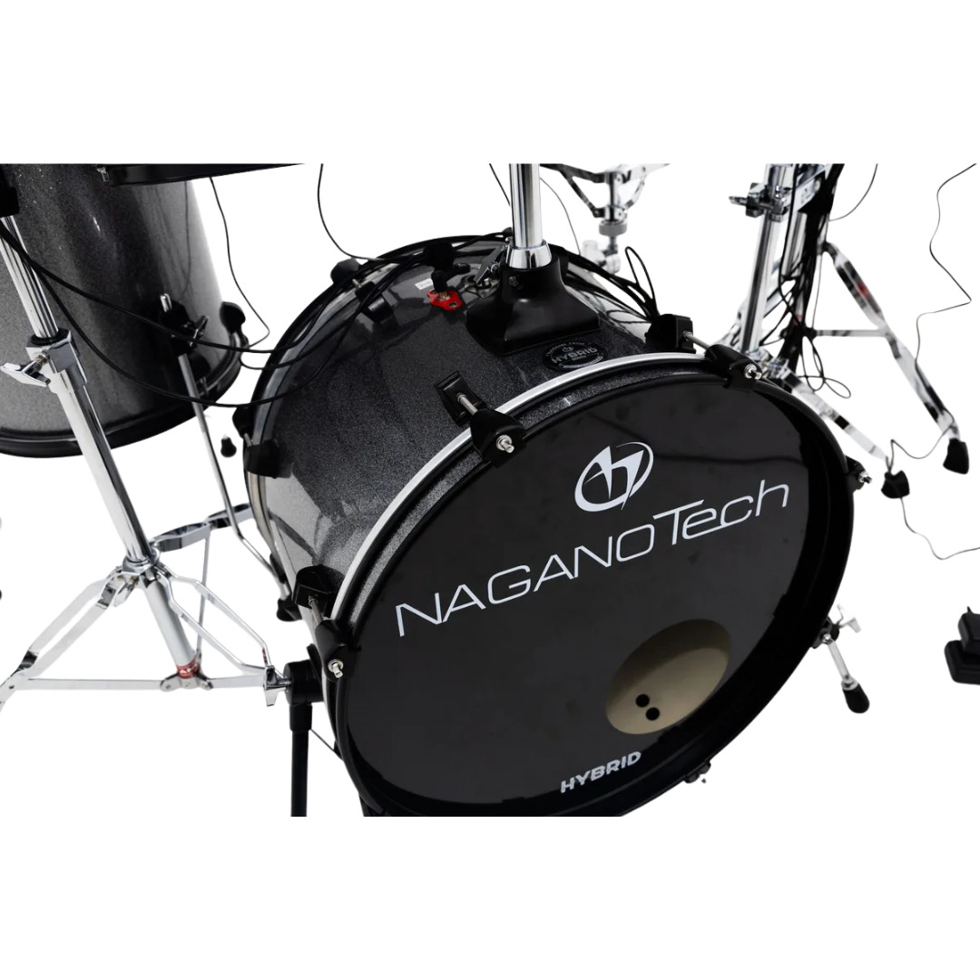 BATERIA NAGANO ELETROACUSTICA HYBRID NTH MODULO MESH HEADS C/BANCO