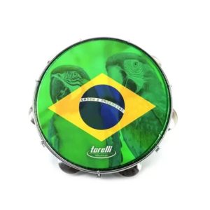 PANDEIRO TORELLI 10" BRASIL ARARA CORPO AZUL TP351AZ