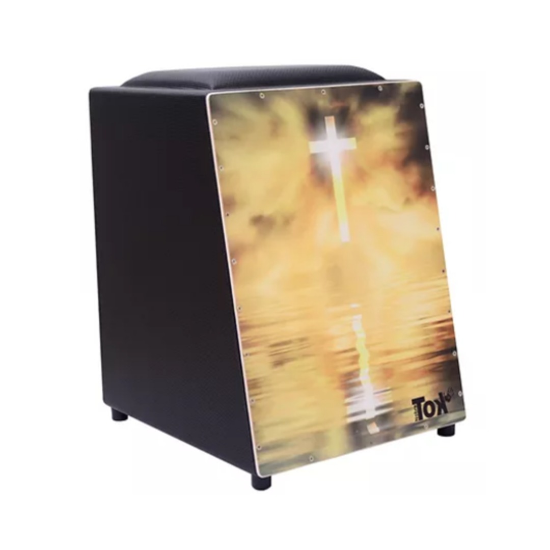 CAJON TOK ELETRICO CRUZ COM BONGO EMBUTIDO 222