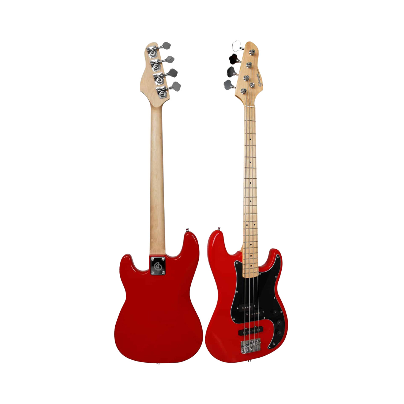 CONTRABAIXO GIANNINI GP102RD/BK 4 CORDAS ESCALA EM MAPLE RED COM ESCULO BLACK 27352