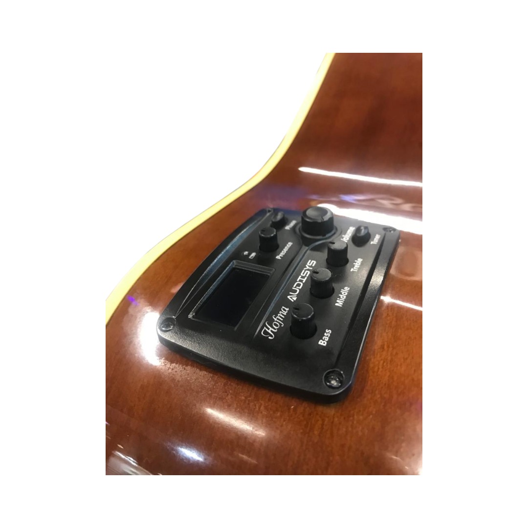 VIOLAO HOFMA 12C EAC FOLCK CUTWAY AÇO HE215E12NT - Imagem 4