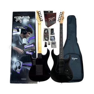 KIT GUITARRA TAGIMA STRATO 2S 1H ESCALA ESCURA DUOSMART BK BOX 7517