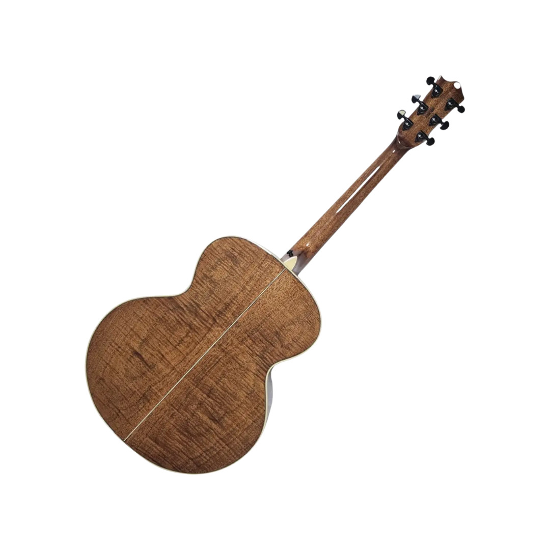 VIOLAO TAGIMA JUMBO FS600 ACO TAMPO CEDRO SOLIDO BS FLAMED OKUME 4960 - Imagem 4